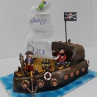 Торт "Пиратский корабль"