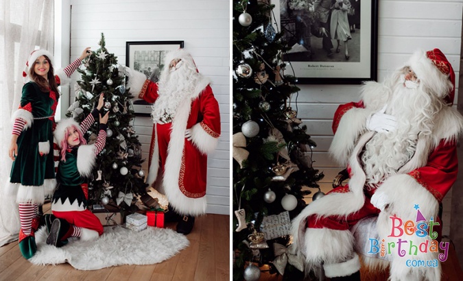 Новорічне свято з привітанням Святого Миколая, Санти та Грінча