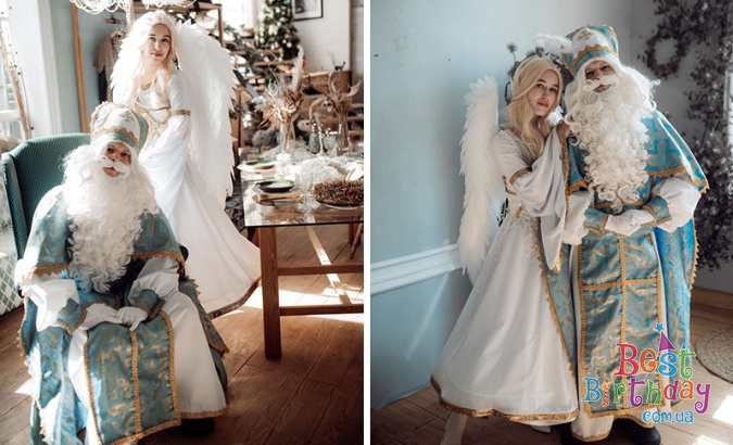 Новорічне свято з привітанням Святого Миколая, Санти та Грінча